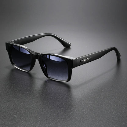Retro Punk Fashion Sunglasses - Square Protective Frame, UV400 Unisex for Outdoor Adventures & Casual Style - C2