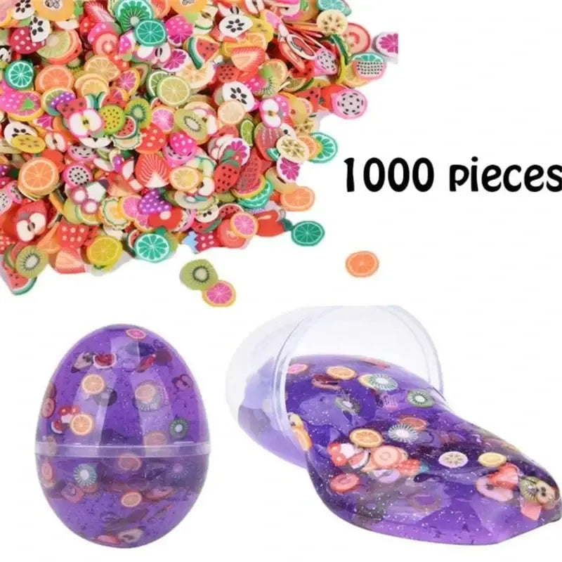 1000Pcs Polymer Clay Resin Fruit Slice for Epoxy Silicone Mold DIY Craft Jewelry Cellphone Decoration Accessory Making Suppli