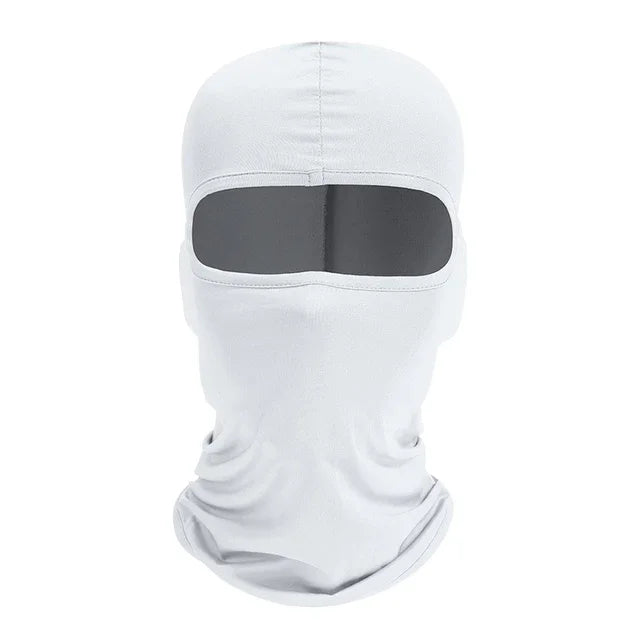 Tactical Balaclava Full Face Mask Hiking Cycling CS Camping Hunting Cap Bike Head Cover Summer Men Women Ski Mask - White1