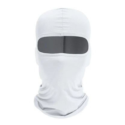 Tactical Balaclava Full Face Mask Hiking Cycling CS Camping Hunting Cap Bike Head Cover Summer Men Women Ski Mask - White1