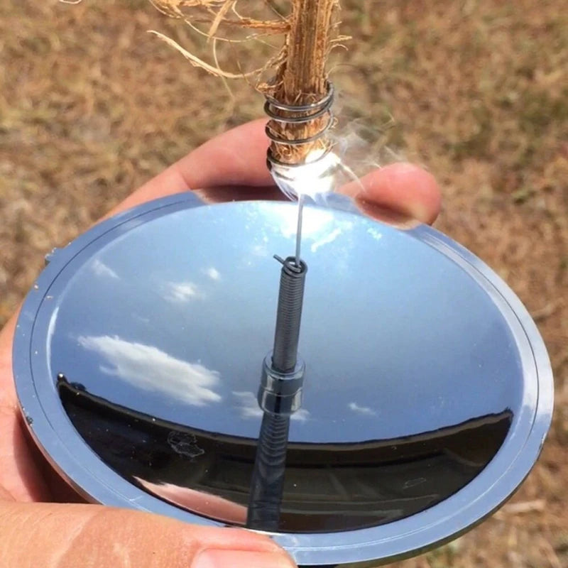 Outdoor Solar Lighter Camping Survival Fire Waterproof & Windproof Fire Starter Outdoor Emergency Tool Gear Accessories Outdo