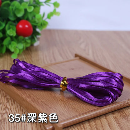 New (10meters/lot) 3mm Satin Ribbons For Craft Sewing Fabric Christmas Wedding Supplies Party Decoration Gift Wrap DIY Handma