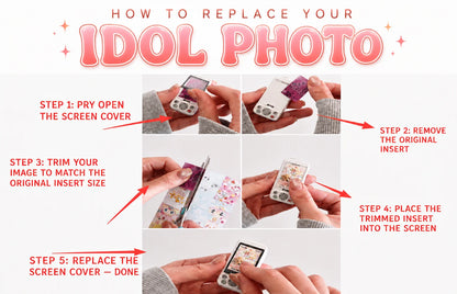 Toys Spirits Capsule Toys Real Recording Playback Slide Phone Mascot Keychain Openable Screen Insert Custom Idol Photo Gacha