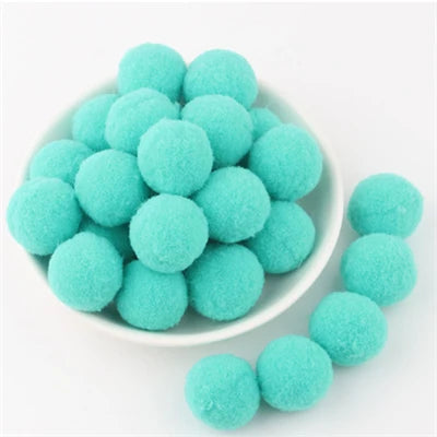 Soft Pompom Fluffy Pompones Plush Craft Pom Poms Ball Furball mini 8mm to 30mm Pompon Christmas Decoration Kids Toys crafts -