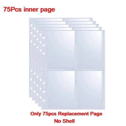 Reusable 25PCS A5 Kpop Photocard Album Binder | Loose-leaf Idol Card Storage Organizer | Collectible Photo Card Holder Book -