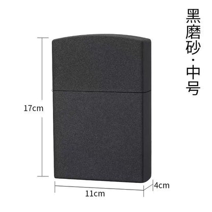 Outdoor Creative Mini Lighter Retro Keychain Pendant Cigar Cigarettes Smoking Accessories Lighters Funny Gadgets - Black matt