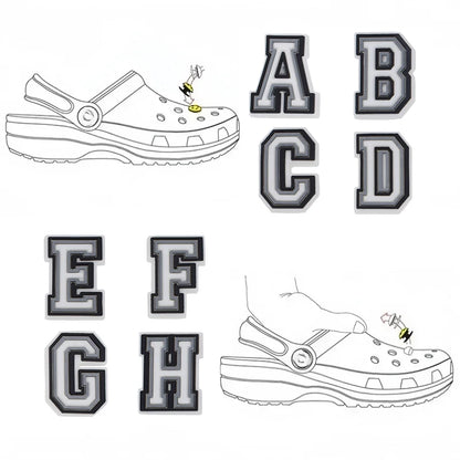 1 Piece Shoe Charms Accessories Pvc Shoe Decorations Letter 26 Options To Choose From Alphabet Ornament Pins Party Gift