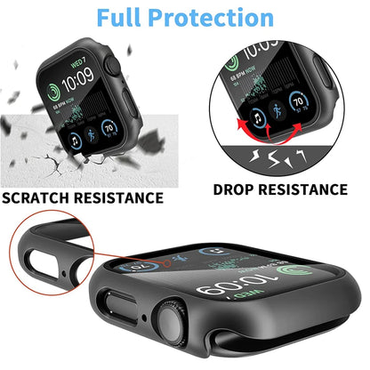 Glass+Cover For Apple Watch Case 11 10 9 8 7 6 SE 5 Accessorie Screen Protector Apple iWatch Serie 44mm 40mm 41mm 45mm 42mm 4