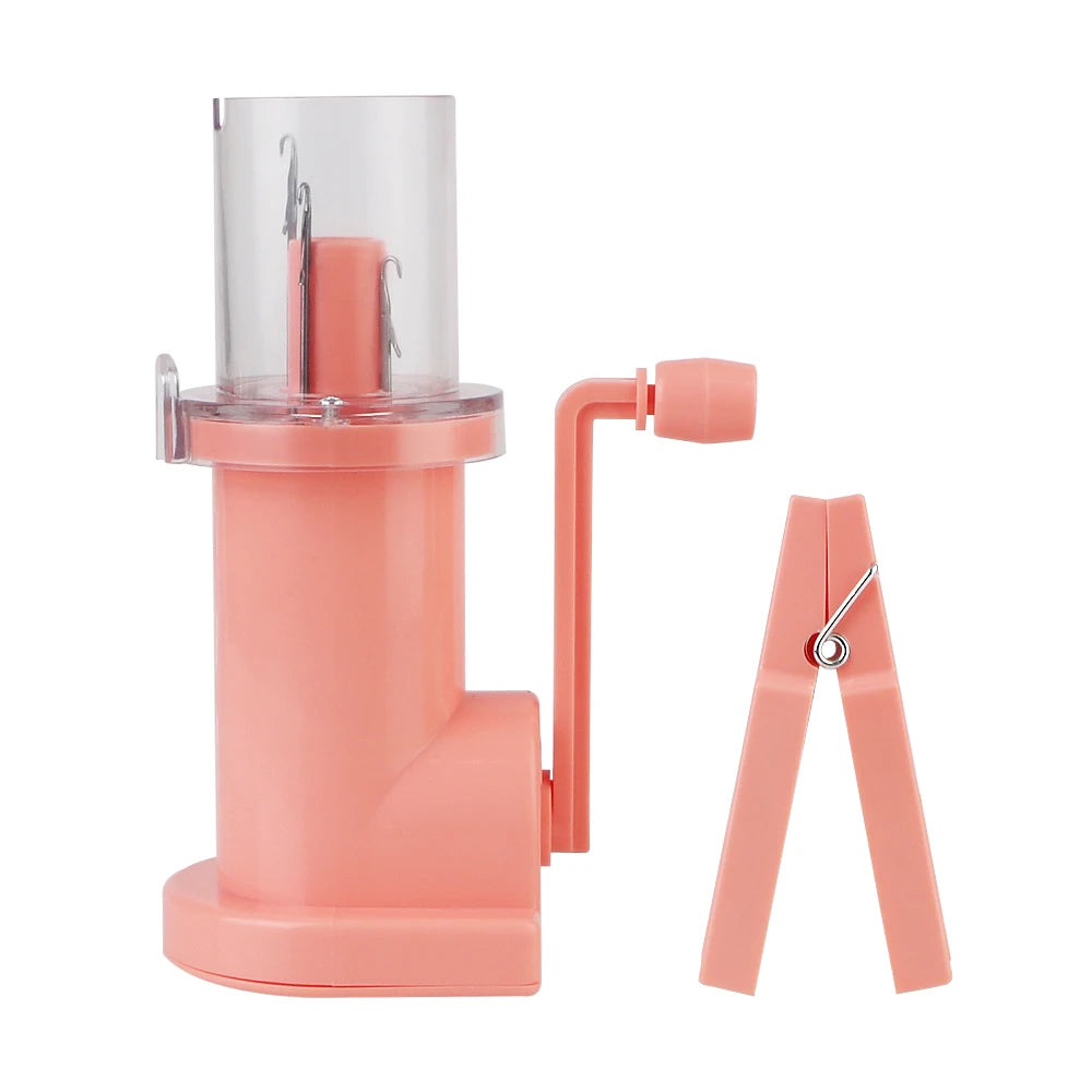 Creative Knitting Machine Embellish Hand Knit Loom Spool Knitter Craft Bracelet Weave Tool Portable Hand-Knitted - Pink