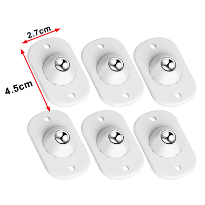 Self Adhesive Universal Caster Wheels Mini Pulley Rotating Wheel for Furniture Storage Box Trash Cabinet Appliance Slider Rol