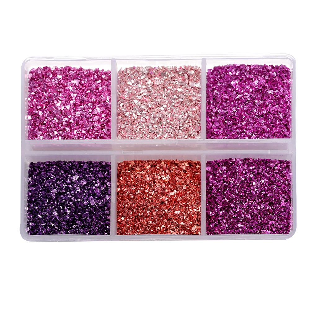 30g/Box Crushed Glass Stones Resin Filling Irregular Broken Stone for DIY Epoxy Resin Mold Crafts Nail Art Decoration Materia