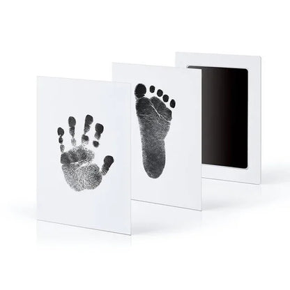 Newborn Baby DIY Hand And Footprint Kit Ink Pads Photo Frame Handprint Toddlers Souvenir Accessories Safe Clean Baby Shower G