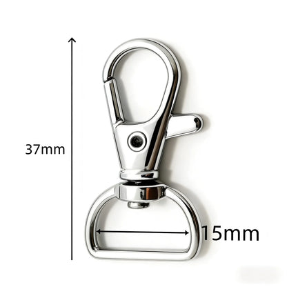 5/20/50/100 PCS Swivel Clasps Lanyard Snap Hooks Key Chain Clip Hook Metal Lobster Claw Clasp for Keychain Hardware Accessori