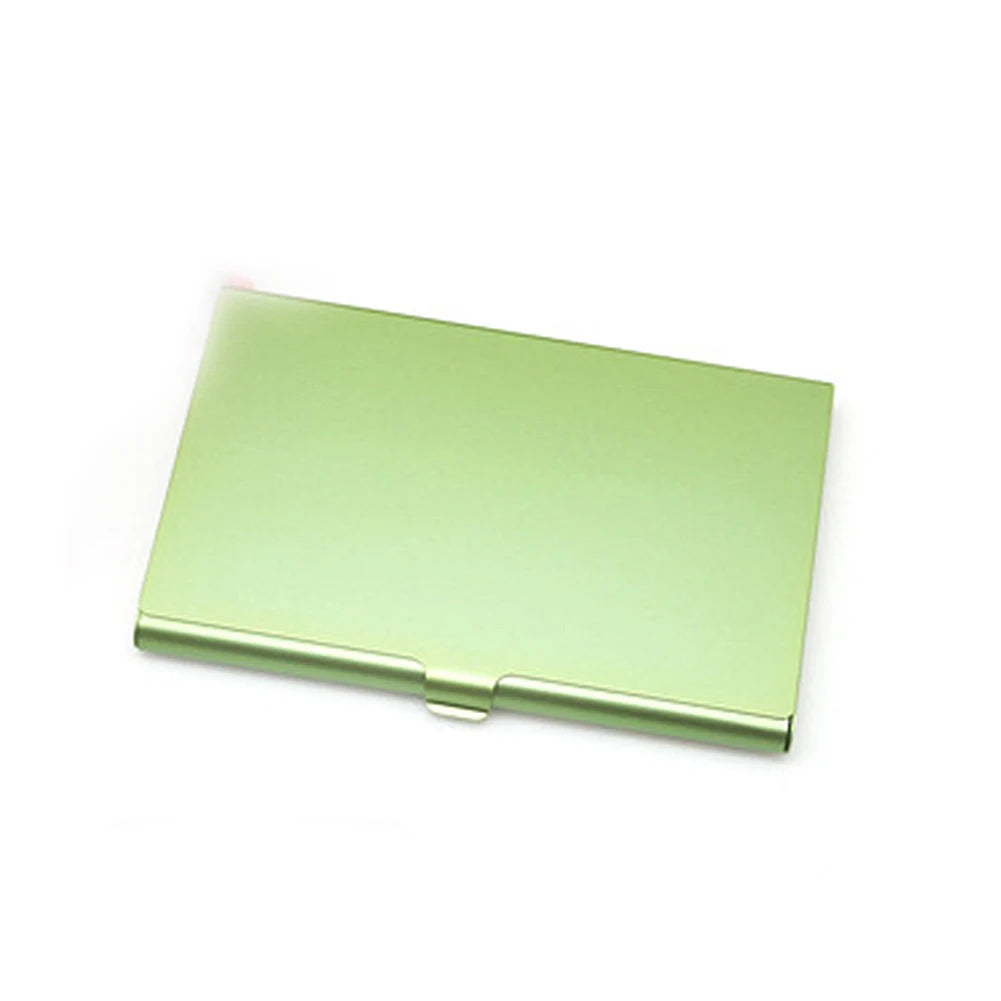 Business Card Storage Box Business Card Box Portable Credit Card Box Colored Metal Small Business Card Holder Aluminum Alloy 