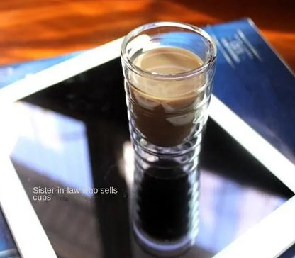 Nespresso Coffee Mug Heat Resistant Double Wall Tea Glass Cup Beer Coffee Handmade Creative Cold Beverage Transparent Drinkwa