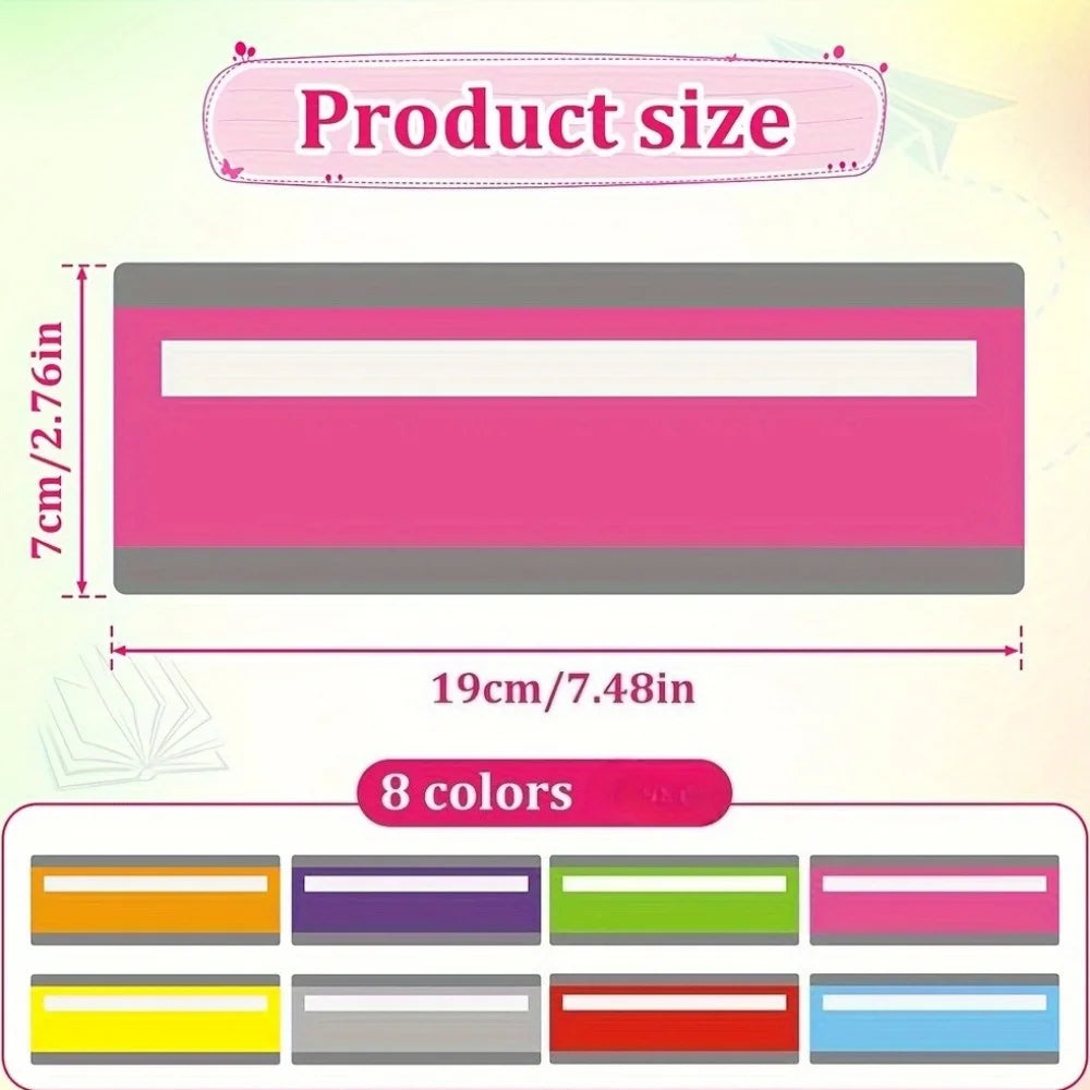 Colorful Reading Guide Strips - Ideal for Classroom and Home Use, Enhances Reading Comprehension, Classroom Reading Aid