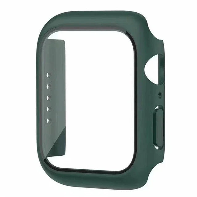 Glass+Cover For Apple Watch case 10 9 8 7 6 SE 5 iWatch Accessorie Screen Protector iWatch series 46mm 44mm 40mm 41 45mm 38 4