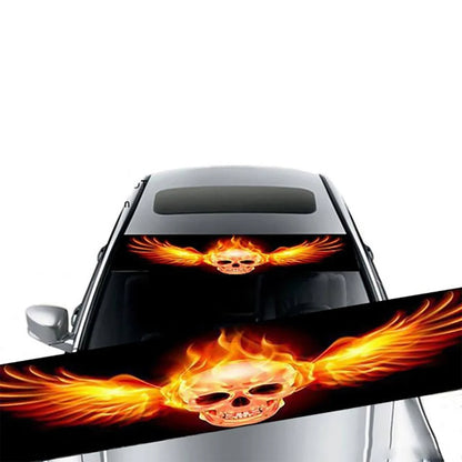 Car Sunshade Stickers Auto Front Windshield 3D Vinyl Film Rear Gear Sunshade Decorative Decals Stickers Cars Decorative Stick