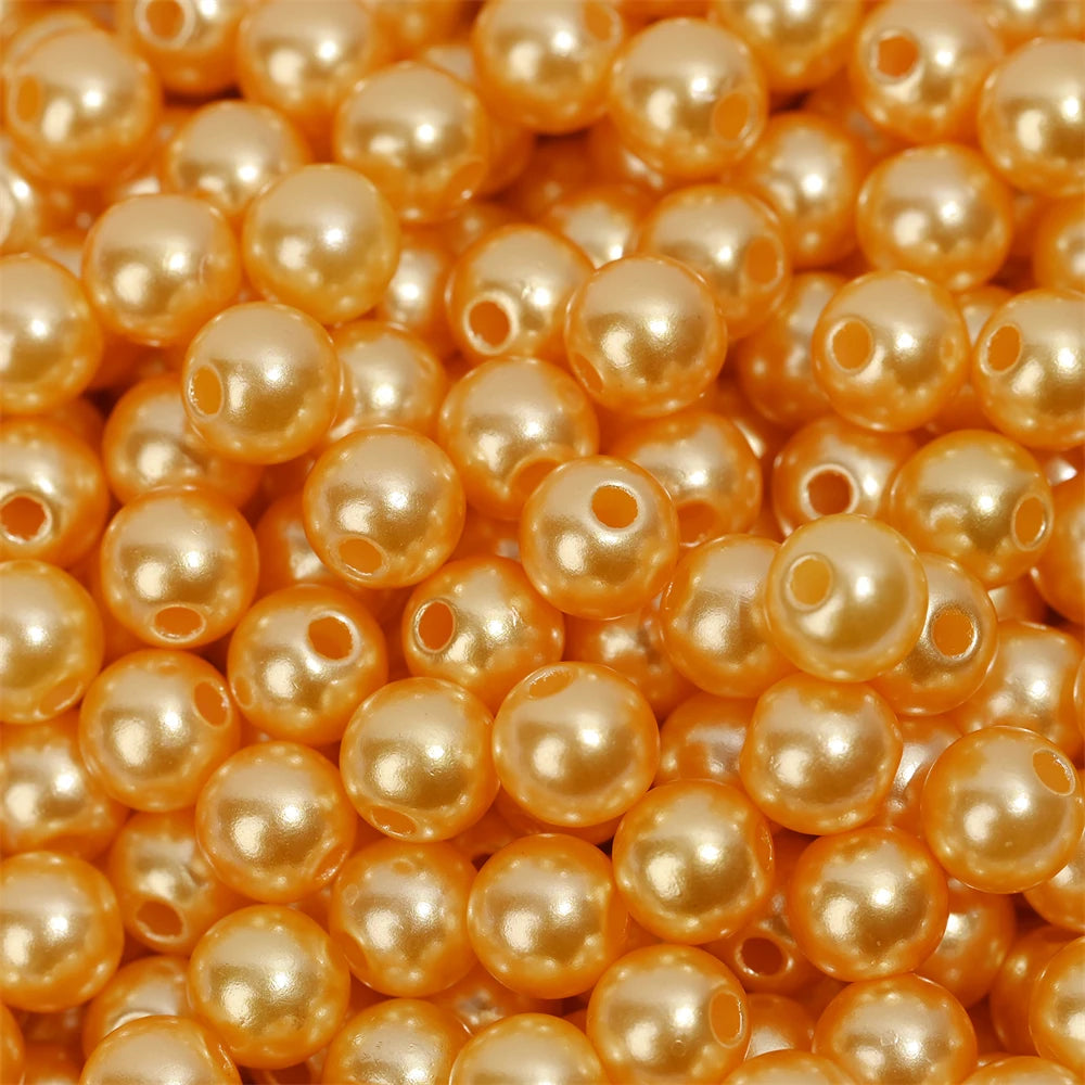 iYOE 3/4/5/6/8/10/12mm Colorful Acrylic Pearl Beads Loose Spacer Beads For Needlework Jewelry Making Bracelet Necklace Earrin