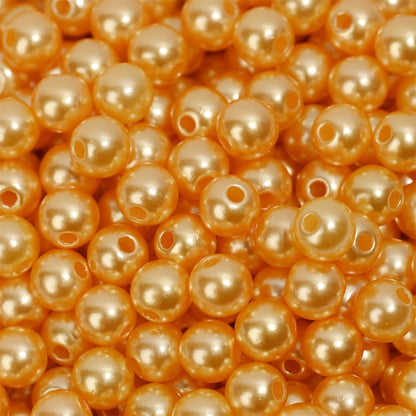 iYOE 3/4/5/6/8/10/12mm Colorful Acrylic Pearl Beads Loose Spacer Beads For Needlework Jewelry Making Bracelet Necklace Earrin