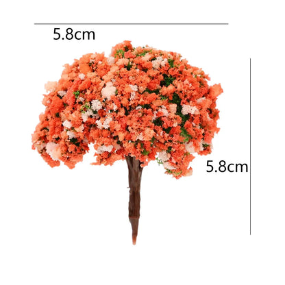 Realistic Fruit Tree Decor Miniature Landscape Table Model Ornaments DIY Fruit Trees Figurines DIY Microlandscape Decorations
