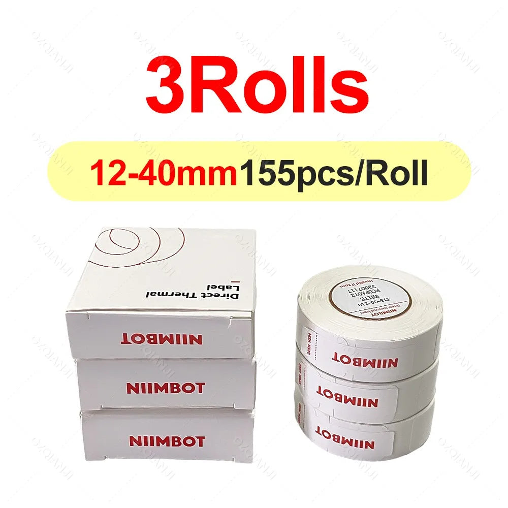 Niimbot D11 D110 D101 Label Printer Sticker Waterproof Anti-Oil Price Tape Scratch-Resistant Label Maker Adhesive Paper Rolls