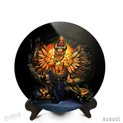 Buddhism buddhist Yamantaka Acalanatha Mandala Mantra Scripture holy display altar family bless temple monk worship - Yamanta