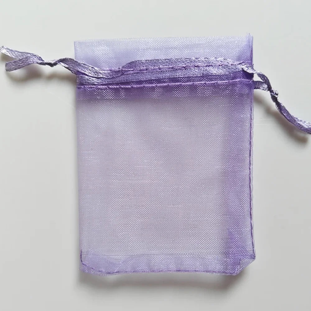 25/50/100pcs Organza Gift Bag Multicolor Drawstring Pouches For Candy Jewelry Bag Packing Wedding Gift Bags Organza Bag - Lig