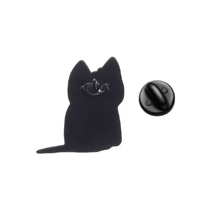 Cartoon Cat Nails, Black Cat Void Loading Enamel Pin, Cute Cat Brooch, Fun Animal Jewelry, Quirky Fashion Accessory, Gifts fo