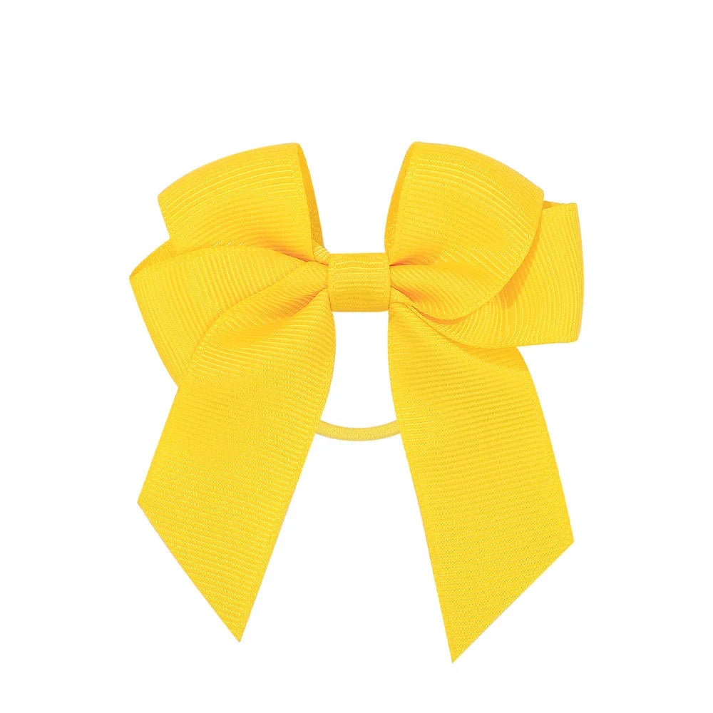 3.15inches Solid Color Hair Ribbon Hair Band for Girls Toddler Cheer Up Bows Head Rope Kids Headwear Ponytail Hair Accessorie