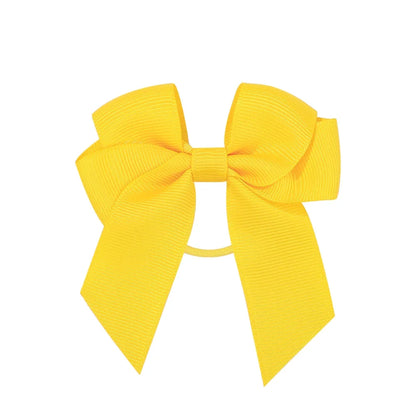3.15inches Solid Color Hair Ribbon Hair Band for Girls Toddler Cheer Up Bows Head Rope Kids Headwear Ponytail Hair Accessorie