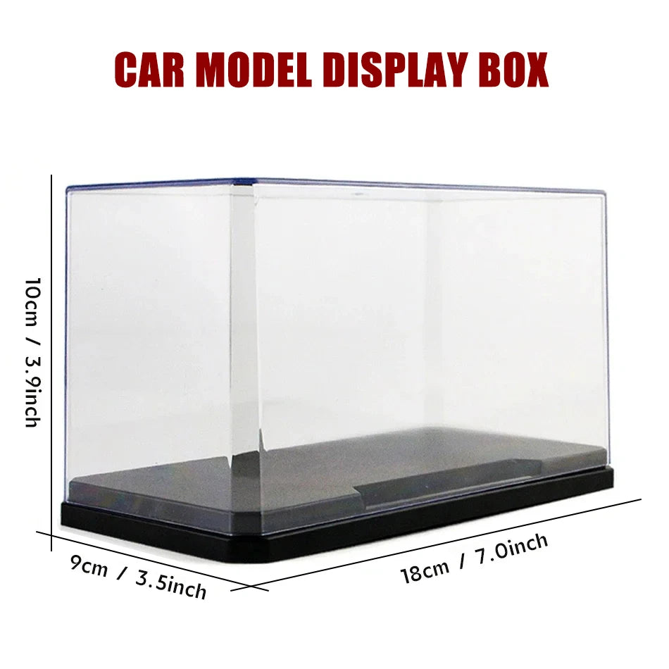 Compatible building block display box storage box building block doll collection step-by-step hand display - Black 18 cm