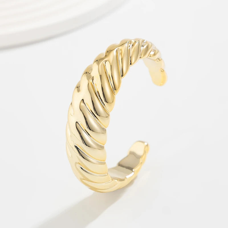Fashion Exaggerated Irregular Bracelets for Women Simple Hip Hop Rock Personality Plastic Cuff Bangle Trendy Jewelry - Gold c