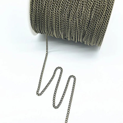 2yards Golded/silvered/Bronze/Black Plated Necklace Chain for Jewelry Making Findings DIY Necklace Chains Materials Handmade