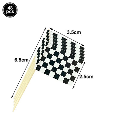 Checkered Race Car Party Black White Checkered Flag Tablecloth Road Tablecloth Racetrack TableCover Racing Birthday Party Dec