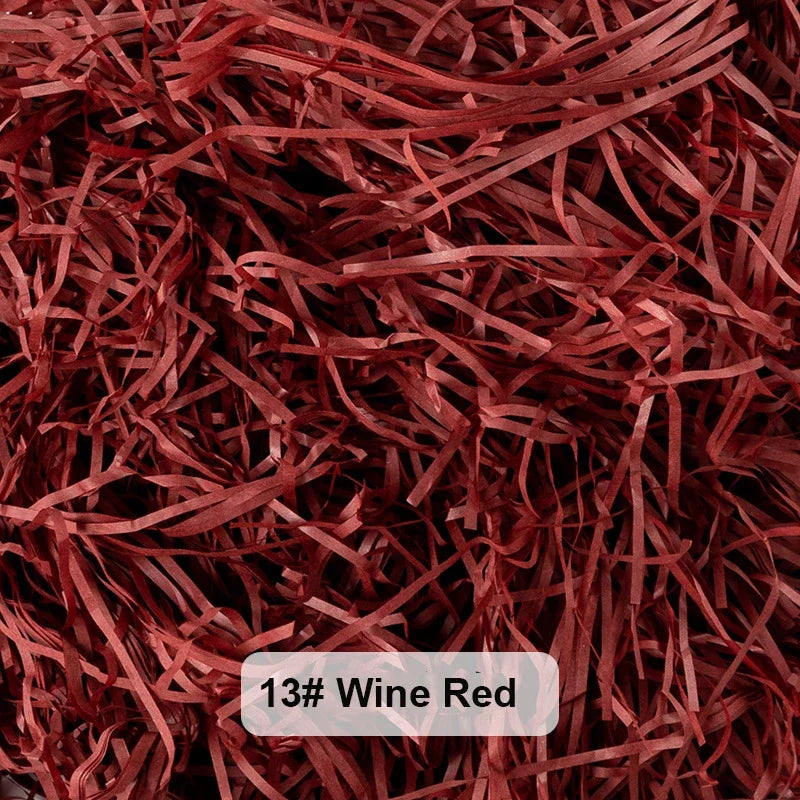 100-20g Multicolored Raffia Paper Shreds & Strands Shredded Crinkle Confetti For DIY Gift Box Wrapping & Basket Filling