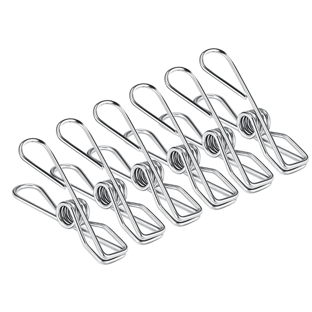 Clothespins Stainless Steel Clips Clothes Pegs Household Washing Hang Laundry Metal Home Storage Tool 10/20/40Pcs Clothes Peg