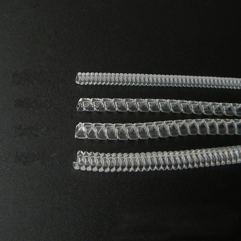 12pcs/Set Ring Size Reducer Tools Spiral Spring Based Rings Adjust Invisible Transparent Tightener Resizing Tool Jewelry Guar