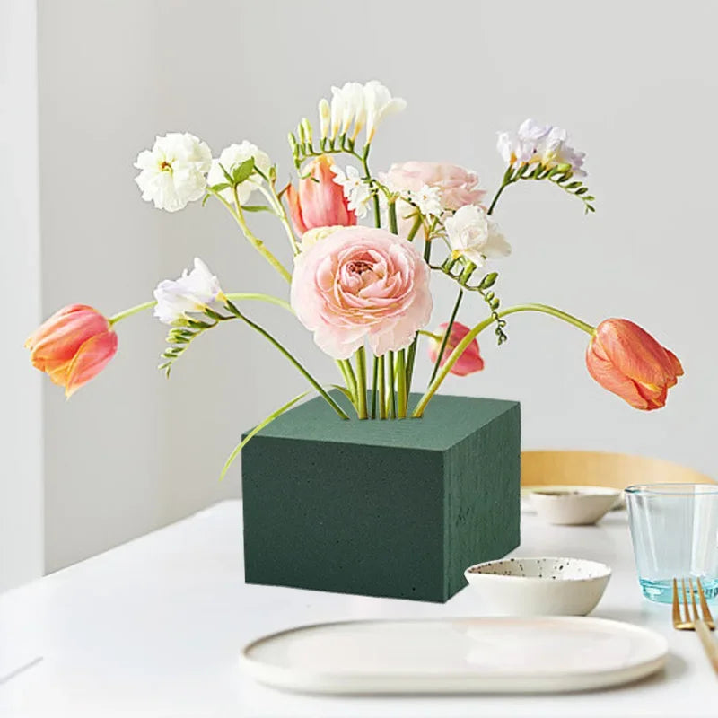 3/6Pcs Wet Fresh Floral Foam Blocks for Wedding Party Flower Arrangement Decoration Styrofoam Bricks Mud Home Garden Accessor