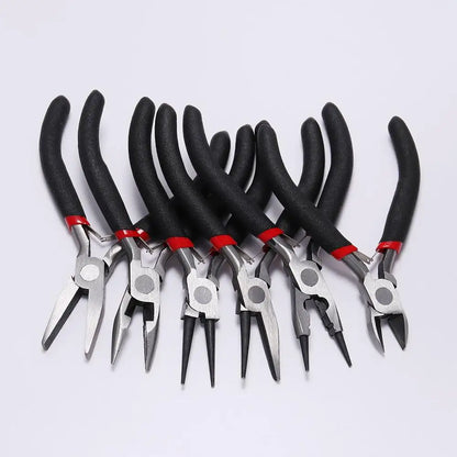 Ferronickel Carbon-Hardened Steel Round Nose End Cutting Jewelry Pliers Tools DIY Equipment Pliers Fit Handcraft Beadwork Rep