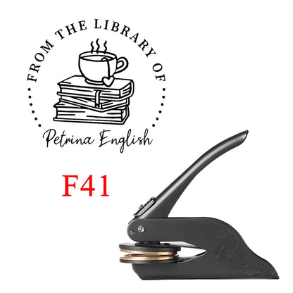 Embosser Stamp LOGO Customized Wedding Library Book Private Seals Customization Envelope Party Invitation Embossing Stamps DI