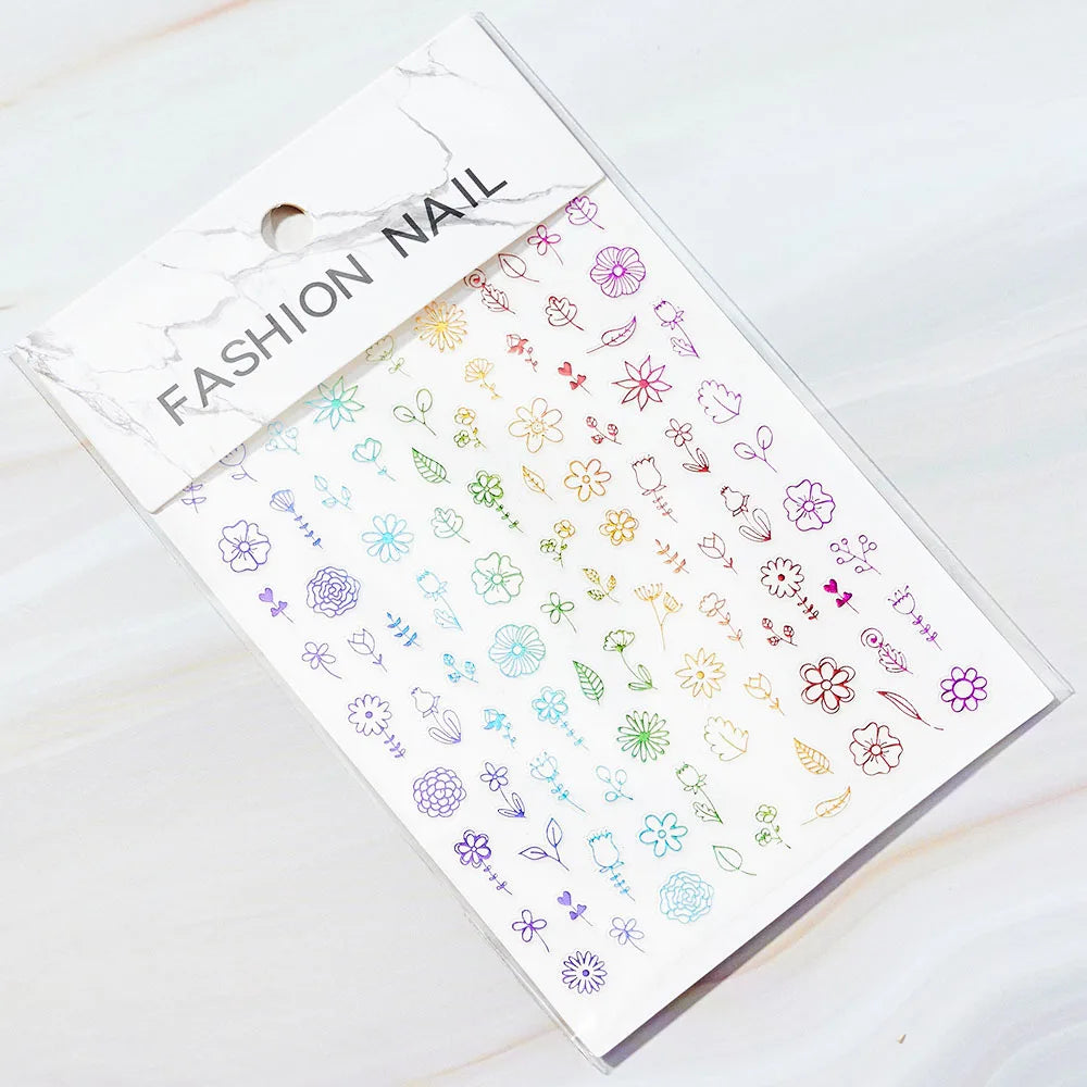1PC 26-English Alphabet Number 3D Self-adhesive Nail Art Decal Sticker Word Small Letter Nail Decals Sticker Manicure Decorat
