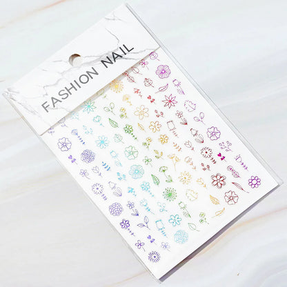 1PC 26-English Alphabet Number 3D Self-adhesive Nail Art Decal Sticker Word Small Letter Nail Decals Sticker Manicure Decorat