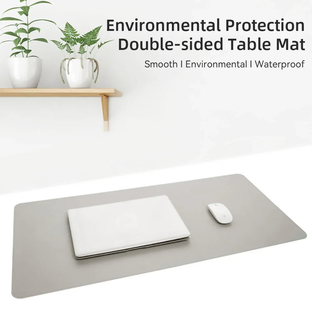 1 Pcs Large Size 600*300mm Office Desk Protector Mat PU Leather Waterproof Mouse Pad Desktop Keyboard Desk Pad Gaming Mousepa