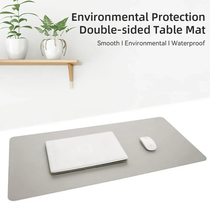 1 Pcs Large Size 600*300mm Office Desk Protector Mat PU Leather Waterproof Mouse Pad Desktop Keyboard Desk Pad Gaming Mousepa