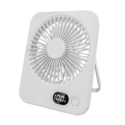 Desk Fan Portable Mini Fan Foldable Table Fan With 5 Gear USB Rechargerable Wall Fan Student Desktop Hang Fan For Office Home