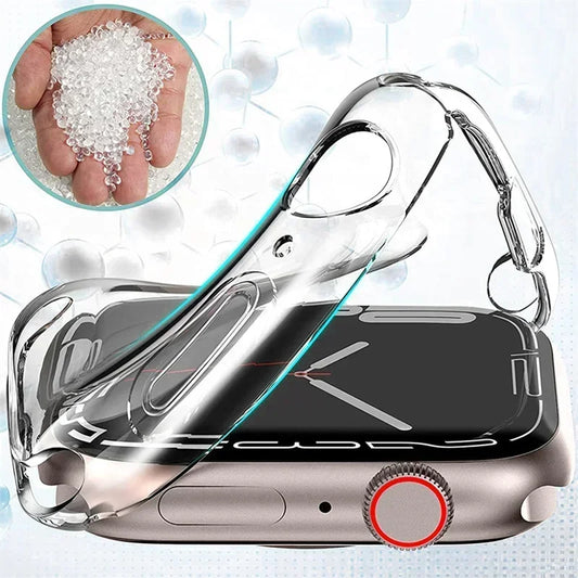 Soft TPU Screen Protector for Apple Watch 10 9 8 45mm 41mm 44mm 42mm 46mm 49mm Full Case Cover for IWatch Ultra 7 SE 6 5 4 3 