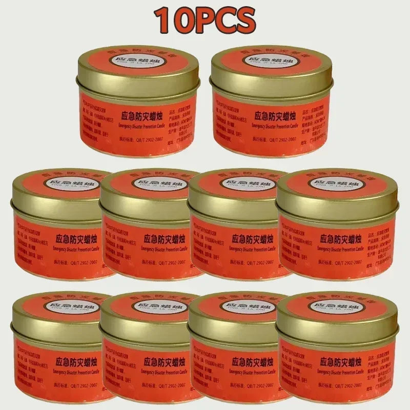 1-20pcs Emergency Candles for Power Outages Windproof Smokeless Long-Lasting Lighting Survival Supply for Home Camping Blacko