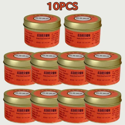 1-20pcs Emergency Candles for Power Outages Windproof Smokeless Long-Lasting Lighting Survival Supply for Home Camping Blacko