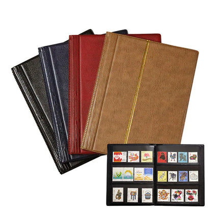Stamp Collector's Book Collector's Album Small Stamp Protectors 10 Stamp Pages for Books Stamps Collector's Albums for Collec